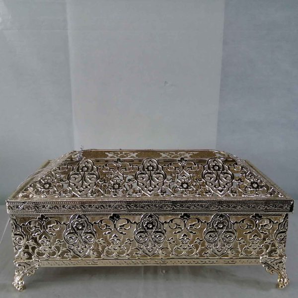 Royal Silver Fancy Tissue Box Holder
